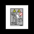 DECAL:CAUTION:HINGE:DOOR