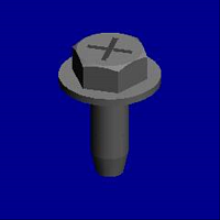 (x21)TAPPING SCREW:ROUND POINT:3X8