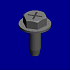 (x21)TAPPING SCREW:ROUND POINT:3X8