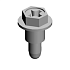 STEPPED SCREW:M3:ROUND POINT
