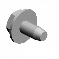 (x2)HEXAGONAL BOLT:DOUBLE SCREW:M3X8