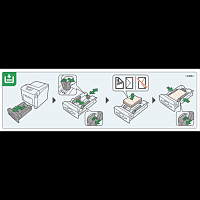 DECAL:PAPER SET DIRECTION:TRAY:LEFT