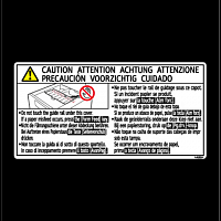 DECAL:CAUTION:MISFEED REMOVAL:EU201410-01 X/O