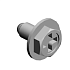 (x4)HEXAGON HEAD SCREW:ROUND POINT:M3X6:BK202105-03 