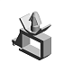 Опора-фиксатор серого цвета, (x2)CLAMP:LWSM-0306H GRAY