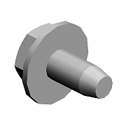 (x2)HEXAGONAL BOLT:DOUBLE SCREW:M3X8
