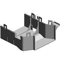 Нижний воздуховод блока термозакрепления, DUCT-FUSING-EXHAUST-LOWER