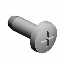 Крепежный самонарезающий винт 3Х10 (100 шт  в упаковке), TAPPING SCREW - M3X8