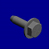 (x2)HEXAGON HEAD TAPPING SCREW:ES:3X8