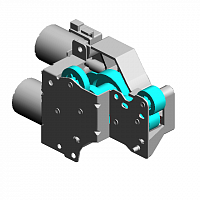 Узел подведения-отведения вала переноса, DRIVE UNIT:ON-OFF:TRANSFER ROLLER:ASS'Y