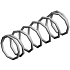 (x2)COMPRESSION SPRING:PRESSURE:END FENCE