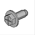 (x2)TAPPING SCREW:ROUND POINT:4X10
