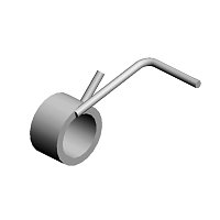 TORSION SPRING:LEVER:DUPLEX:RIGHT
