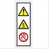 (x2)DECAL:WARNING (HIGH TEMPERATURE):LENGTHWISE