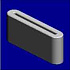 (x2)FERRITE CORE:K3 FF 33.50X8.00X6.50X1.30