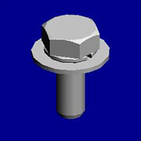 (x36)HEXAGONAL BOLT:DOUBLE SCREW:M3X8