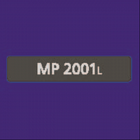 MODEL NAME PLATE:MP2001L:(for D160)