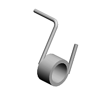 TORSION SPRING:LEVER:DUPLEX:LEFT