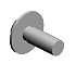 (x6)SCREW:POLISHED ROUND:M3X8