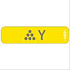 (x5)(EU/NA/AA/KOR/TWN):DECAL:TONER BOTTLE:Y