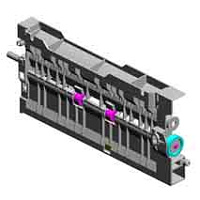 Транспортировочный узел финишера в сборе, TRANSPORT UNIT:FIN:ASS'Y