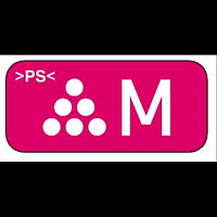 DECAL:POSITIONING DISPLAY:TONER SUPPLY:M