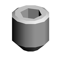 (x2)HEXAGON HEADLESS SET SCREW - M5X5